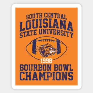 SCLSU 1998 Bourbon Bowl Champions (Variant) Sticker